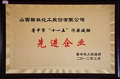 2012年“十一五”污染減排先進企業(yè)